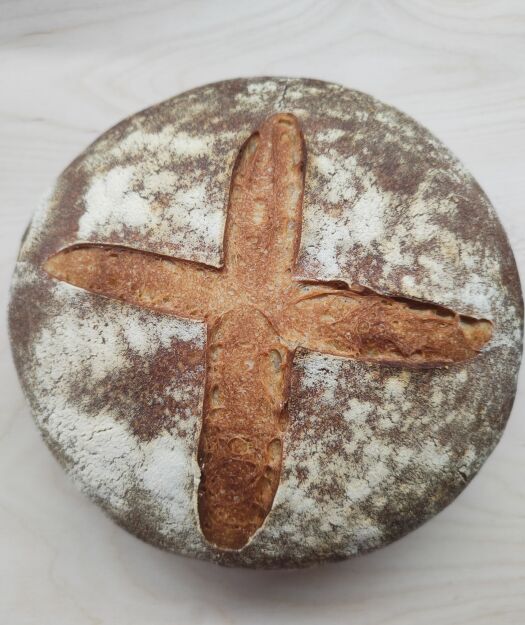 Duży Chleb pszenny typu wiejskiego na zakwasie żytnim 850 g